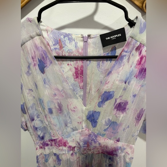 The Kooples Women's Printed Short Dress with Frills - Picture 3 of 13